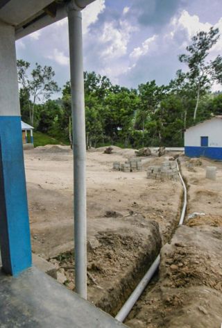 Regenwater kan nu opgevangen worden in de citerne