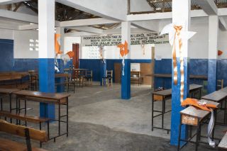 Binnenkant nieuwe eetzaal