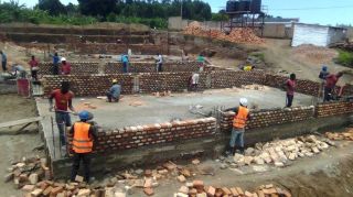 Bouw muren benedenverdieping