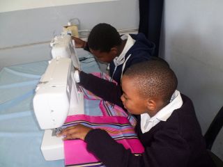 Grade 5 Fabric tacked and ready to machine sew 31 10 16 b