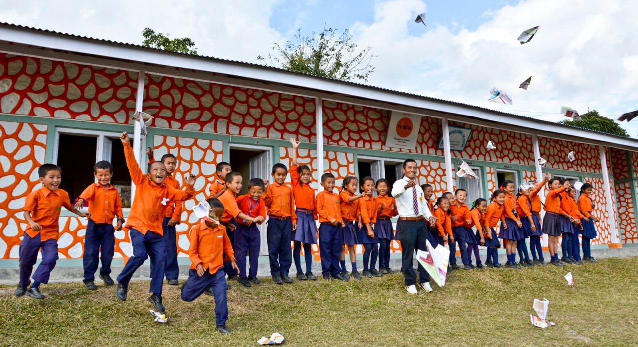 Nepal Sekha boarding school kleuterklas