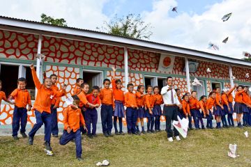 Nepal Sekha boarding school kleuterklas